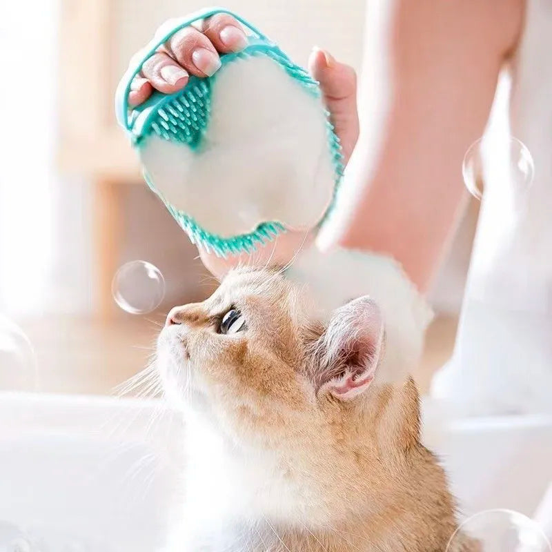 2-in-1 Silicone Pet Bath Brush