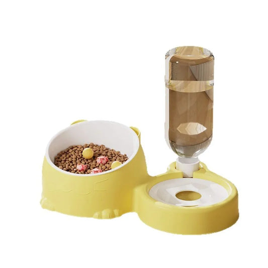 Cute Dual-Use Ceramic Pet Bowl – Non-Slip, Eco-Friendly Food & Water Bowl