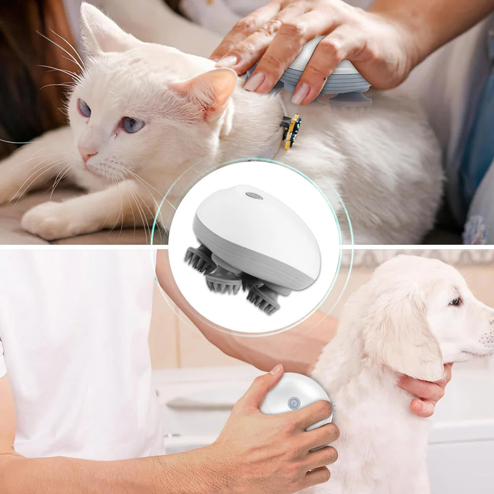 Pet Scalp & Body Massager for Cats and Dogs