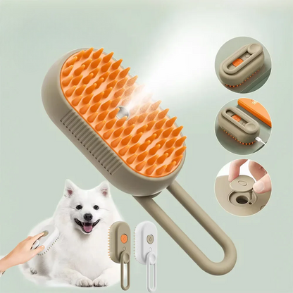 SteamCare 3-in-1 Pet Grooming Brush