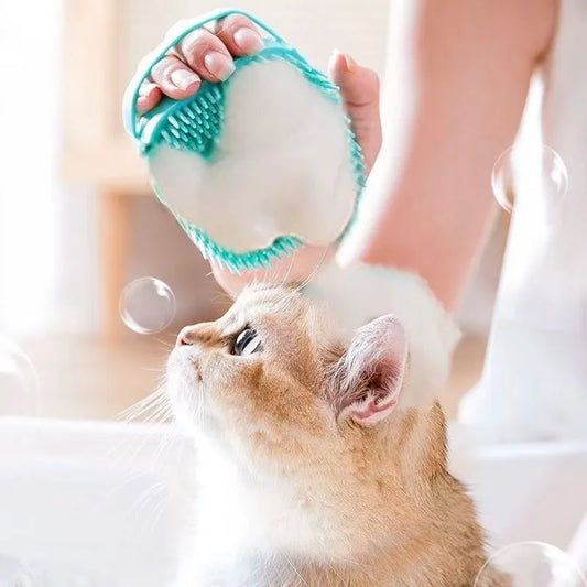 2-in-1 Silicone Pet Bath Brush