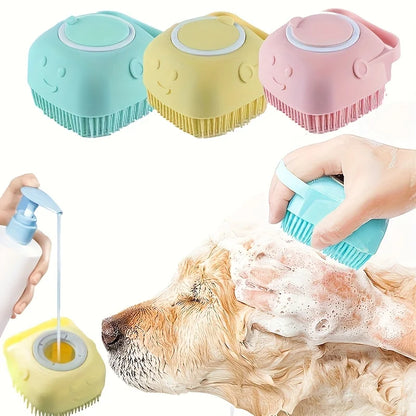 2-in-1 Silicone Pet Bath Brush